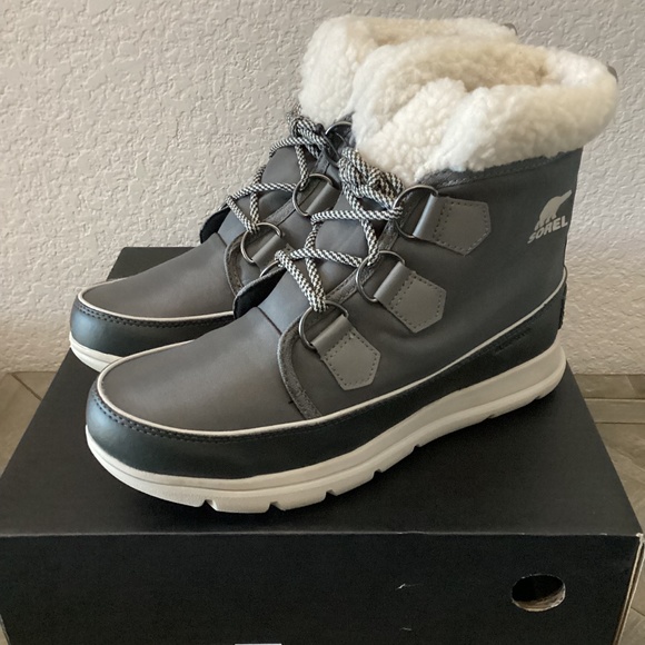 SOREL Explorer Carnival Waterproof Boot with Faux Fur Collar (Women) - Picture 1 of 9